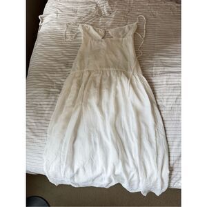 Peppermayo White Embroidered Tie-Shoulder Women Dress L NEVER USED